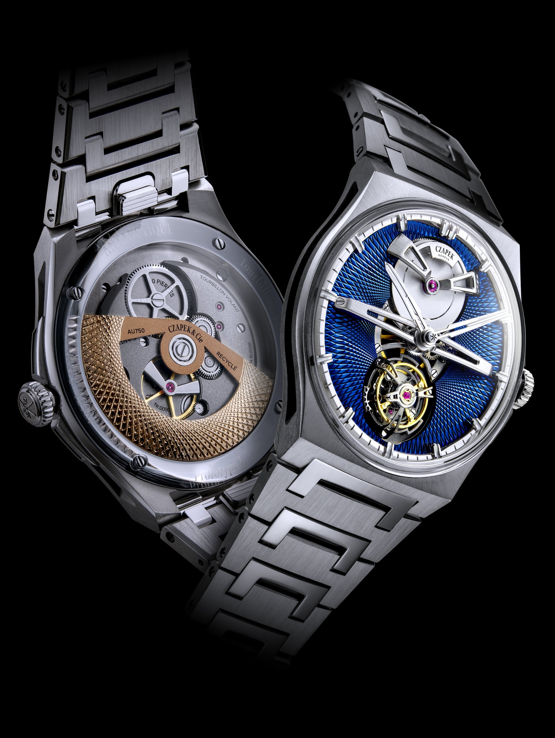 Antarctique Titanium Tourbillon - Cosmic Blue