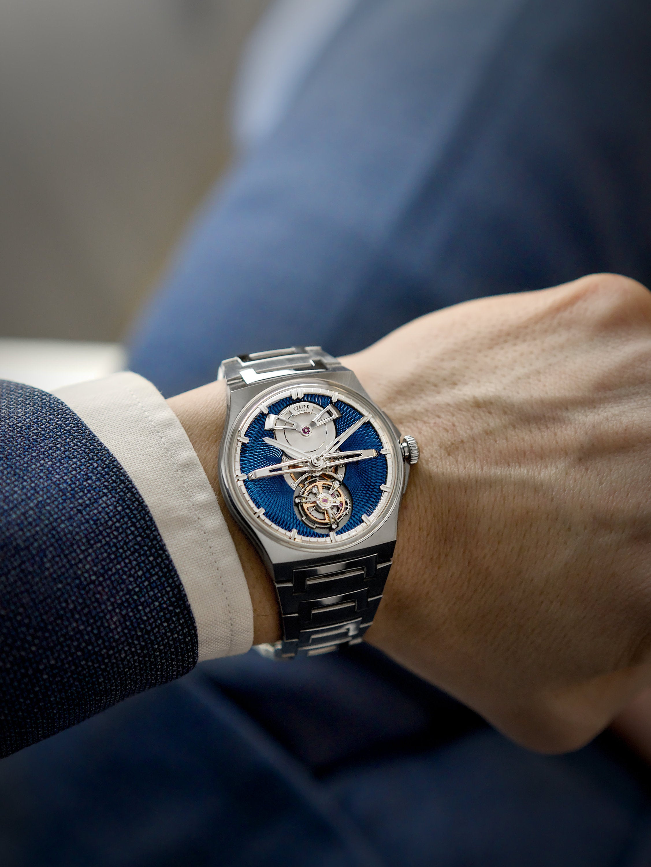 Antarctique Titanium Tourbillon - Cosmic Blue