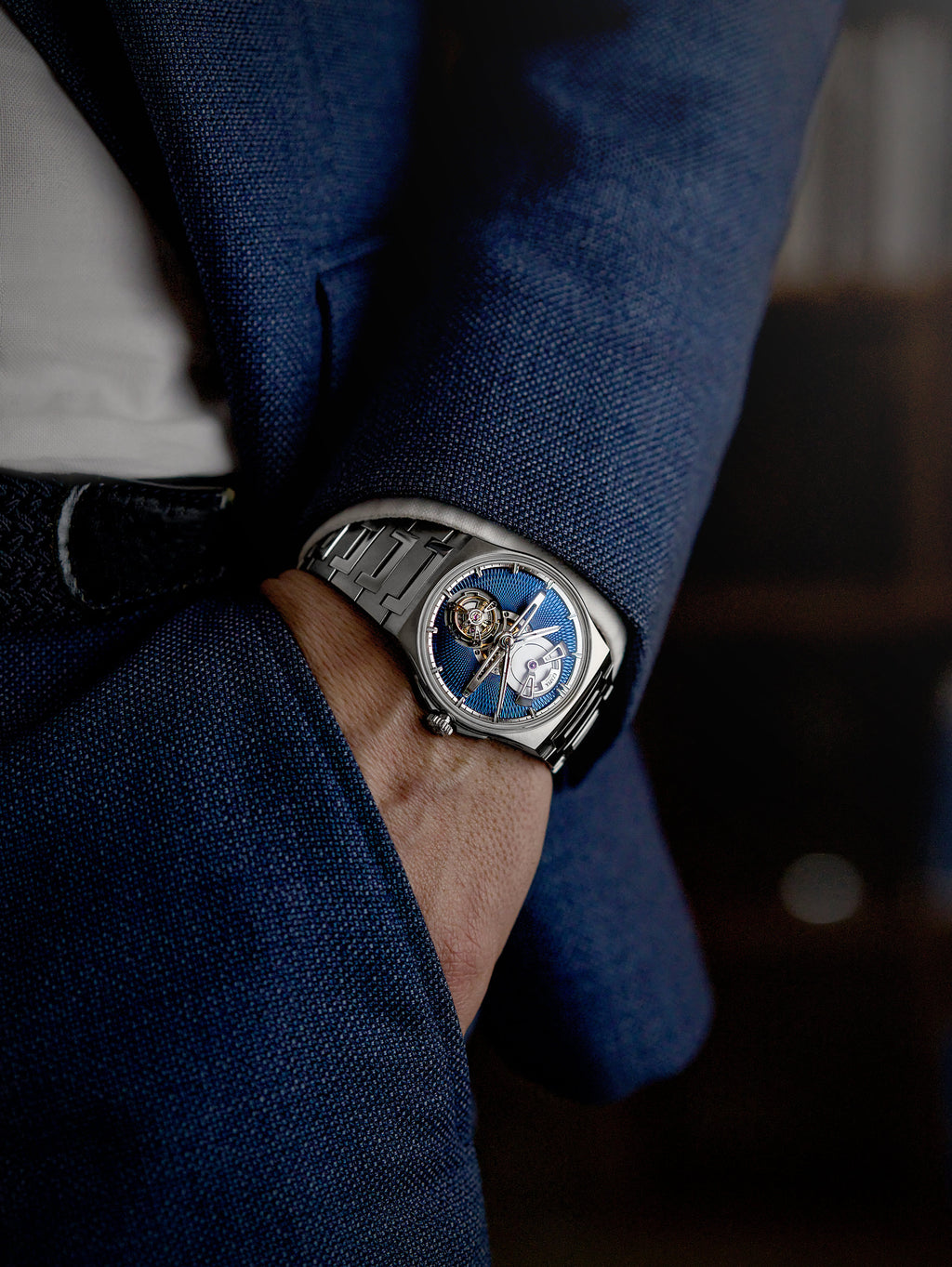 Antarctique Titanium Tourbillon - Cosmic Blue