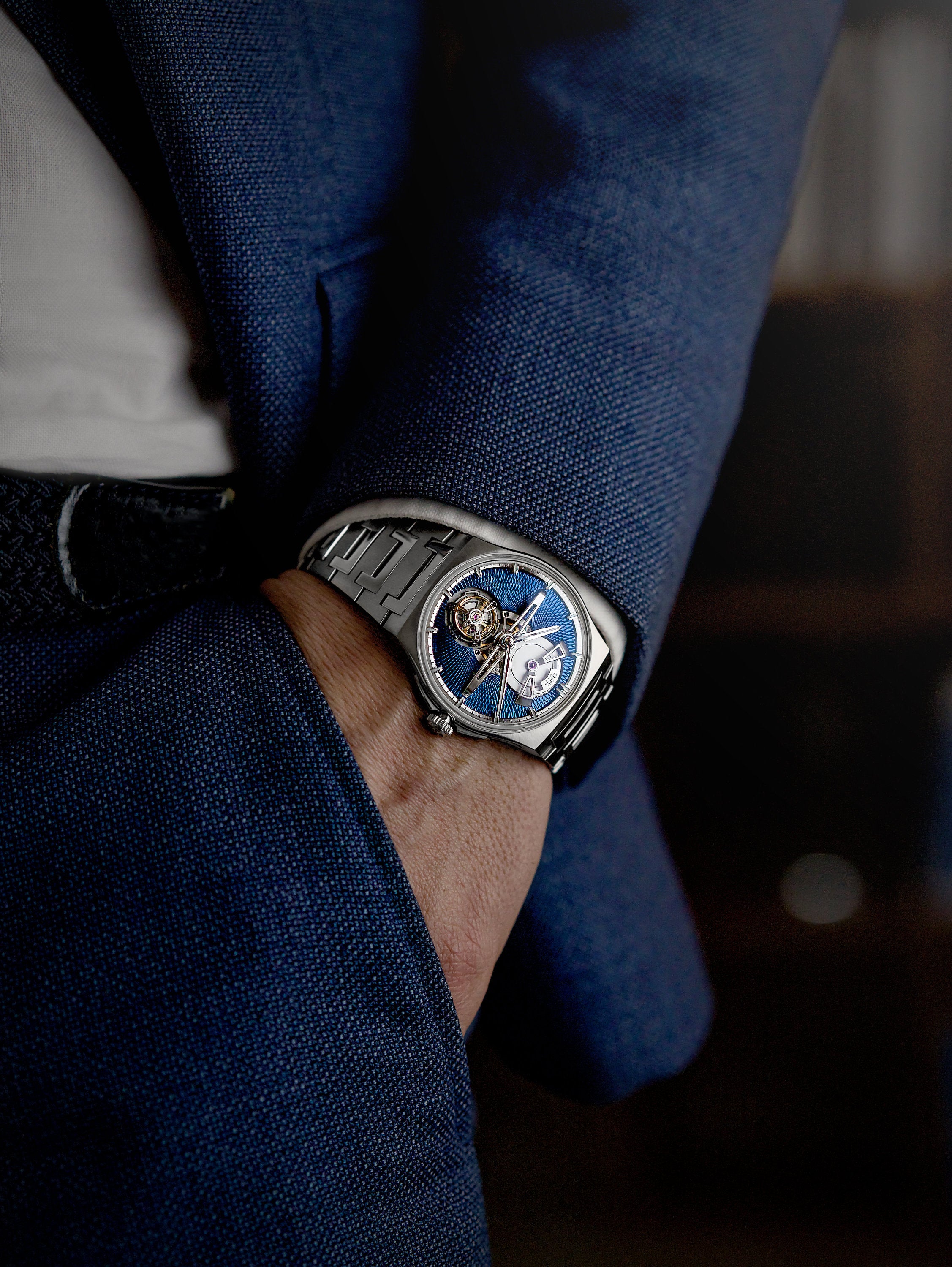 Antarctique Titanium Tourbillon - Cosmic Blue